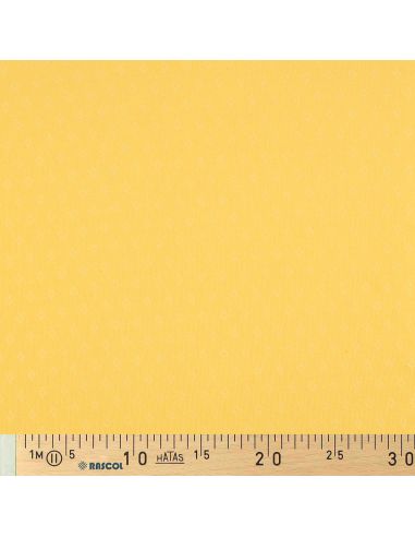 Tissu jersey maille pointelle - Jaune clair