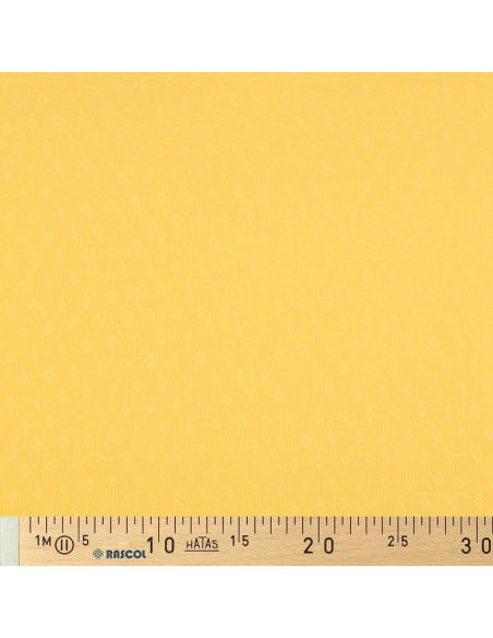 Tissu jersey maille pointelle - Jaune clair