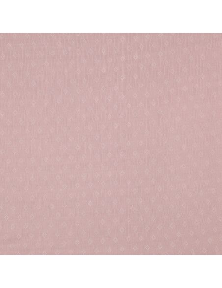 Tissu jersey maille pointelle - Vieux rose