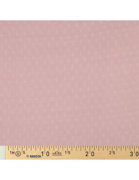 Tissu jersey maille pointelle - Vieux rose