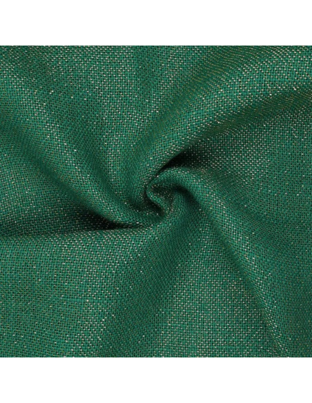 Toile de jute lurex - Vert