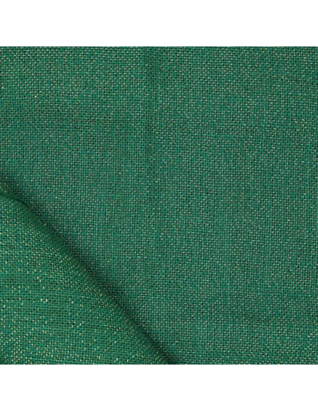 Toile de jute lurex - Vert