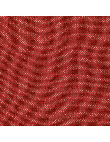 Toile de jute lurex - Rouge
