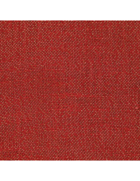 Toile de jute lurex - Rouge