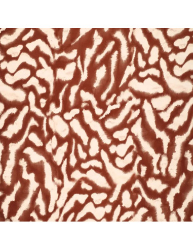 Tissu satin viscose stretch - Animal