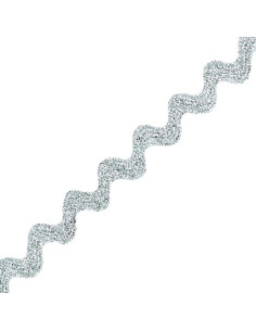 Serpentine - Croquet 10 mm - Lurex Argent