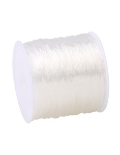 Fil élastique pour perles 0,80 mm - Transparent