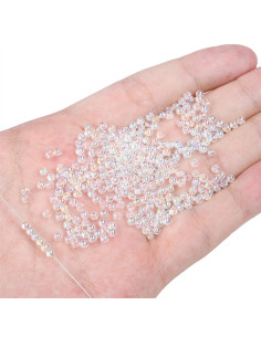 Sachet de 50 perles cristal 2 mm