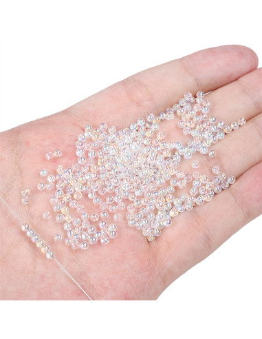 Sachet de 50 perles cristal 2 mm