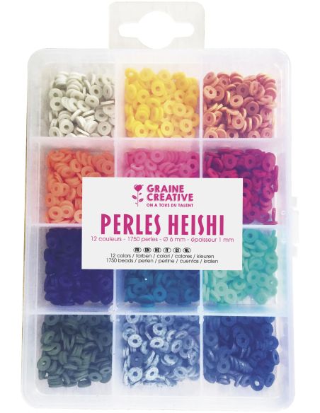 Coffret de 1750 perles Heishi - Tendance