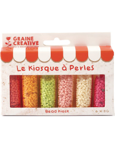 Le kiosque à perles 6 coloris de perles de rocailles 2 mm - Smoothie bowl 2