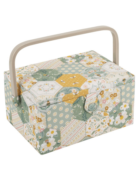 Boite à couture - Patchwork abeille