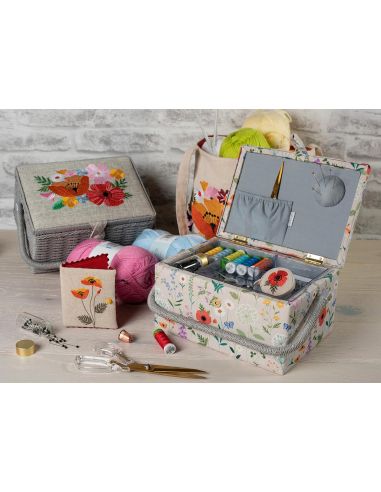 Etui pour aiguilles - Coquelicots