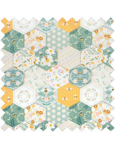Boite à couture - Patchwork abeille