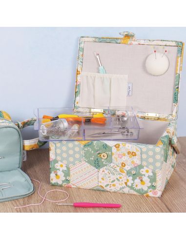 Boite à couture - Patchwork abeille