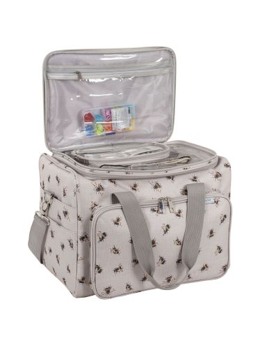 Sac de rangement pour tricot et crochet - Abeille