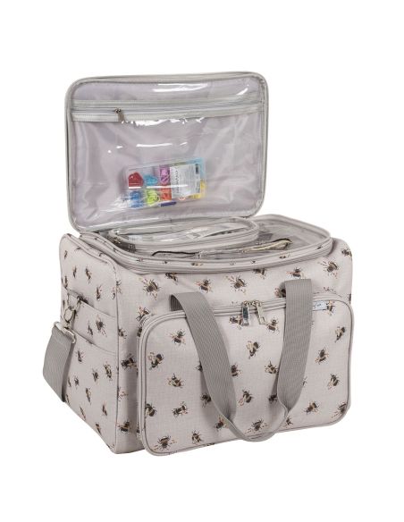 Sac de rangement pour tricot et crochet - Abeille