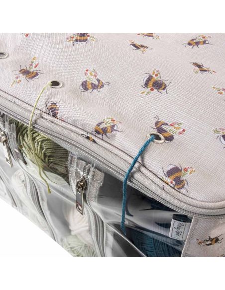 Sac à ouvrage pour tricot- Abeille