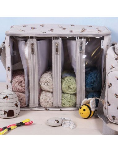 Sac à ouvrage pour tricot- Abeille