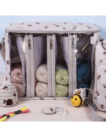 Sac à ouvrage pour tricot- Abeille