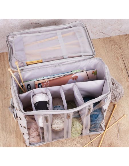 Sac à ouvrage pour tricot- Abeille