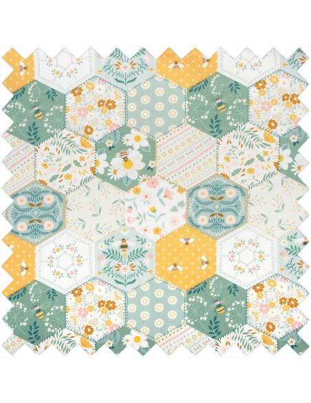 Sac pour machine à coudre - Patchwork abeille