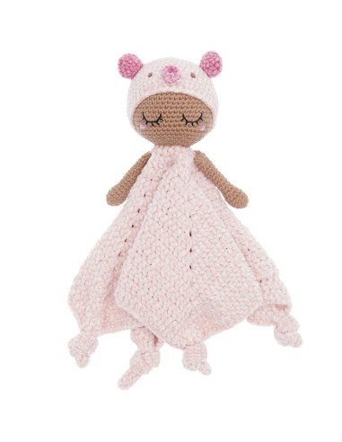 Kit crochet doudou couverture - Cochon