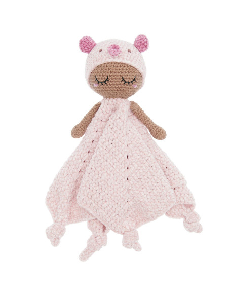 Kit crochet doudou couverture - Cochon