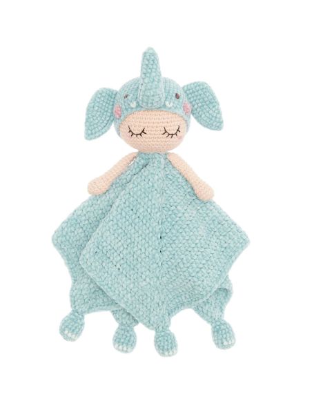 Kit crochet doudou couverture - Éléphant