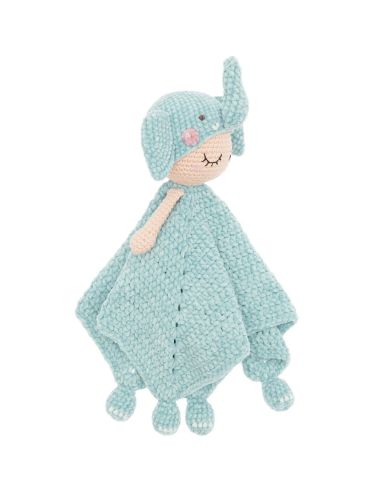 Kit crochet doudou couverture - Éléphant