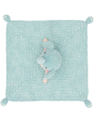 Kit crochet doudou couverture - Éléphant
