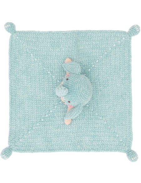 Kit crochet doudou couverture - Éléphant