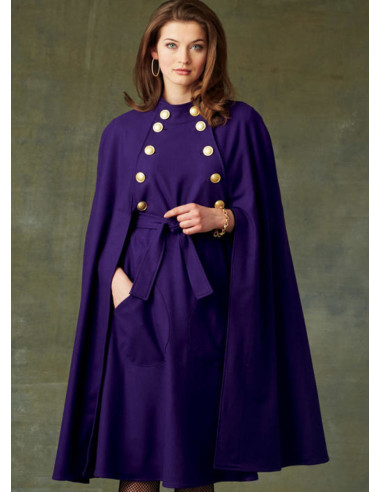 Patron de cape et ceinture - Vogue 9288