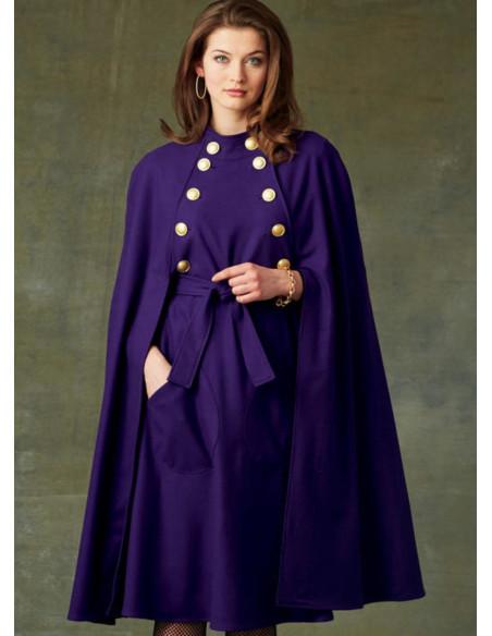 Patron de cape et ceinture - Vogue 9288