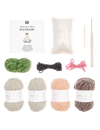 Kit crochet doudou couverture - Nature