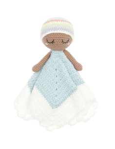 Kit crochet doudou couverture - Arc-en-ciel pastel