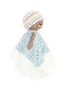 Kit crochet doudou couverture - Arc-en-ciel pastel 2