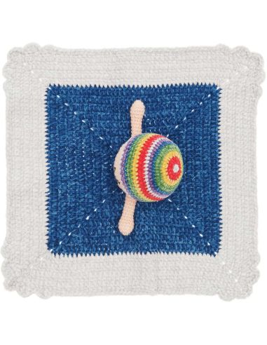Kit crochet doudou couverture - Arc-en-ciel