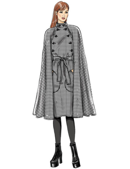 Patron de cape et ceinture - Vogue 9288