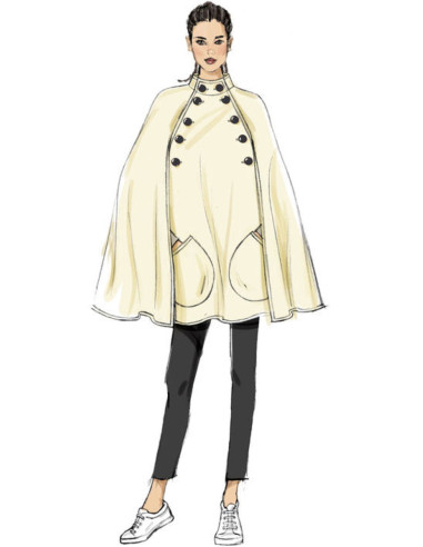 Patron de cape et ceinture - Vogue 9288