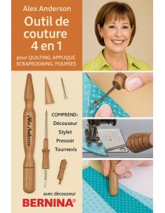 Outil de couture 4 en 1 en bois Alex Anderson's