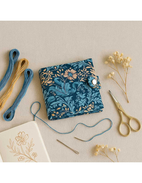 Kit de broderie - Fleurs Bleues