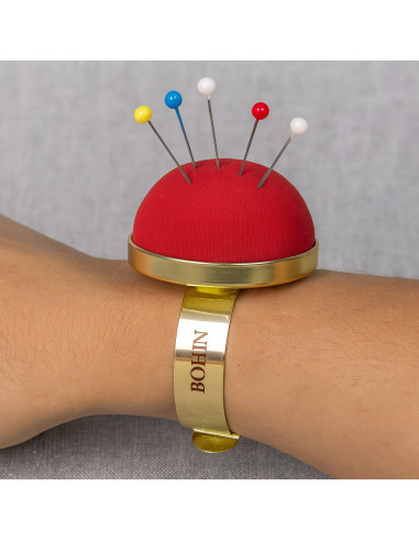 Bracelet porte épingles Bohin - Rouge