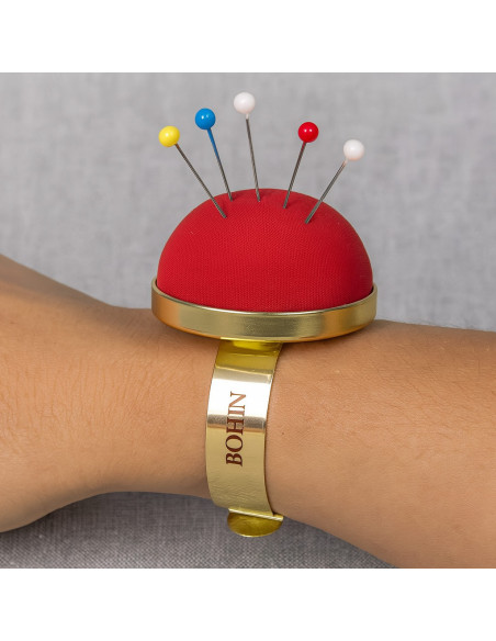 Bracelet porte épingles Bohin - Rouge