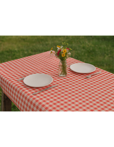 Nappe intissé Vichy - Rouge