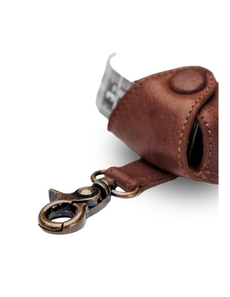 Etui en cuir pour mètre ruban Muud Malmö - Rich Brown