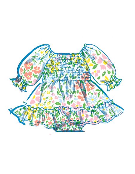 Patron de barboteuse et robe - McCall's 8591