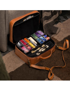 Boite à rangements pour broderie et couture Muud Flora - Rich Brown