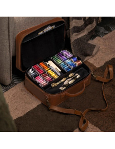 Boite à rangements pour broderie et couture Muud Flora - Rich Brown