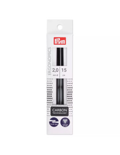 Aiguilles à tricoter à 2 pointes carbone Prym Ergonomics